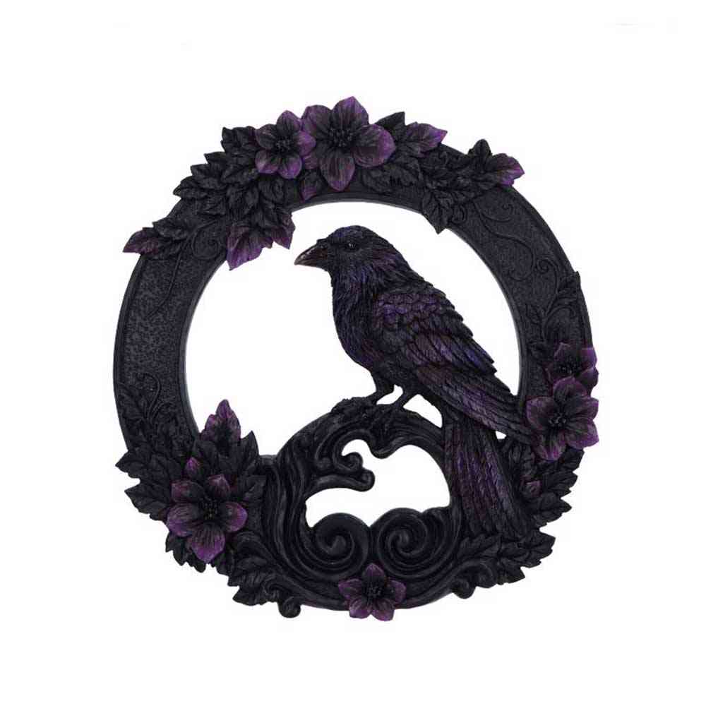 Nemesis Now - Watcher of the Veil (Wall Hanging) Muurdecoratie - Zwart/Paars